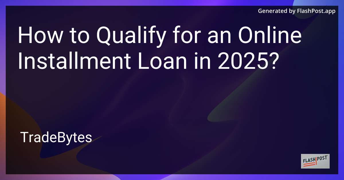 Online Installment Loan