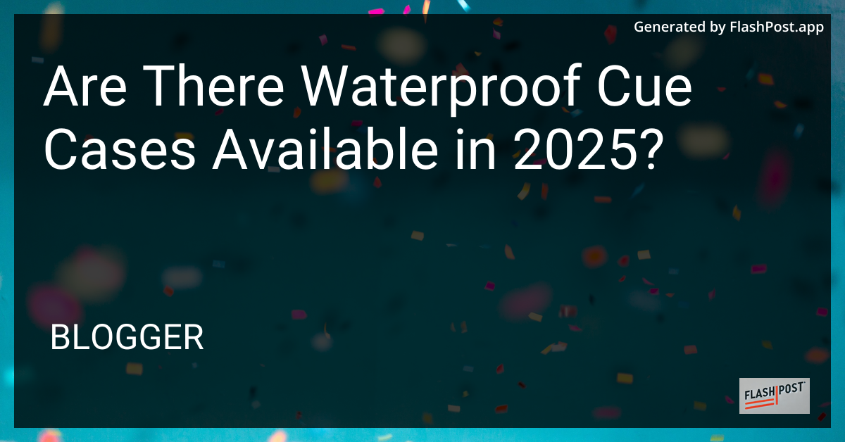 Waterproof Cue Case