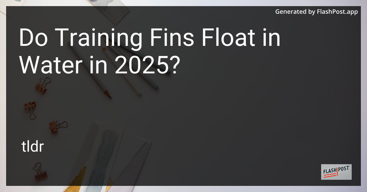 Do Training Fins Float in Water in 2025?