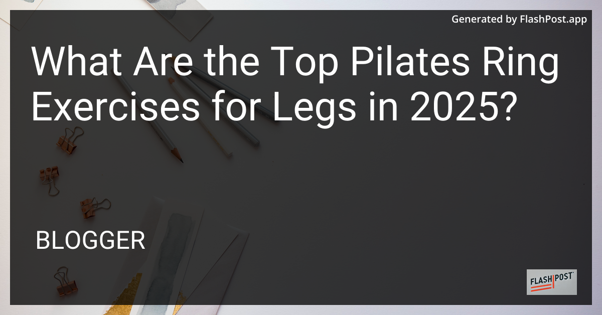 Pilates Ring Exercises