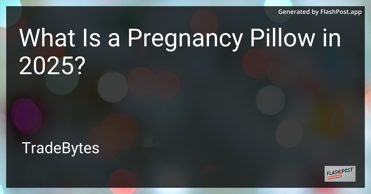 Pregnancy Pillow