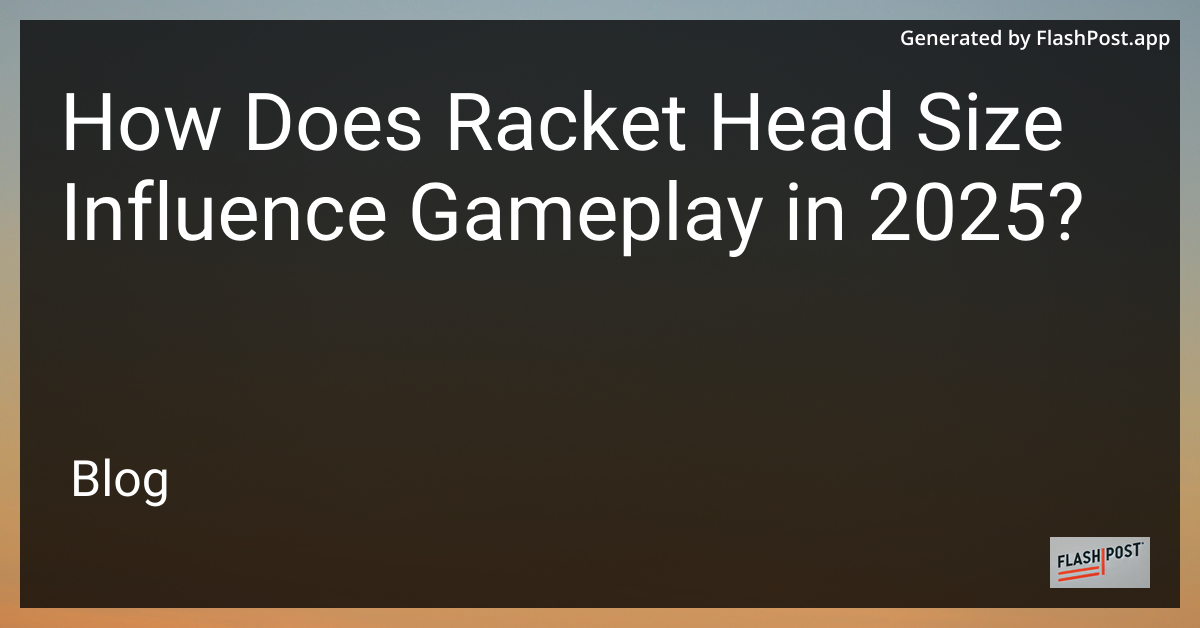Tennis Racket Head Size