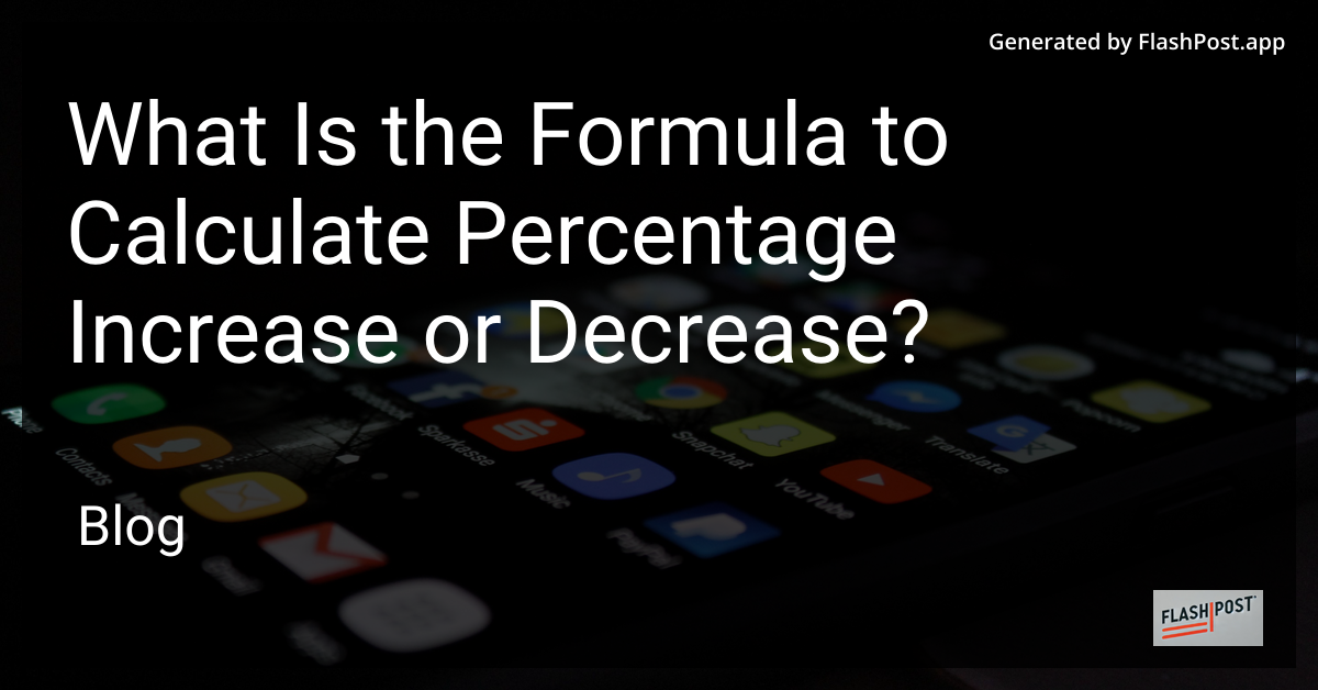 Percentage Calculation Image