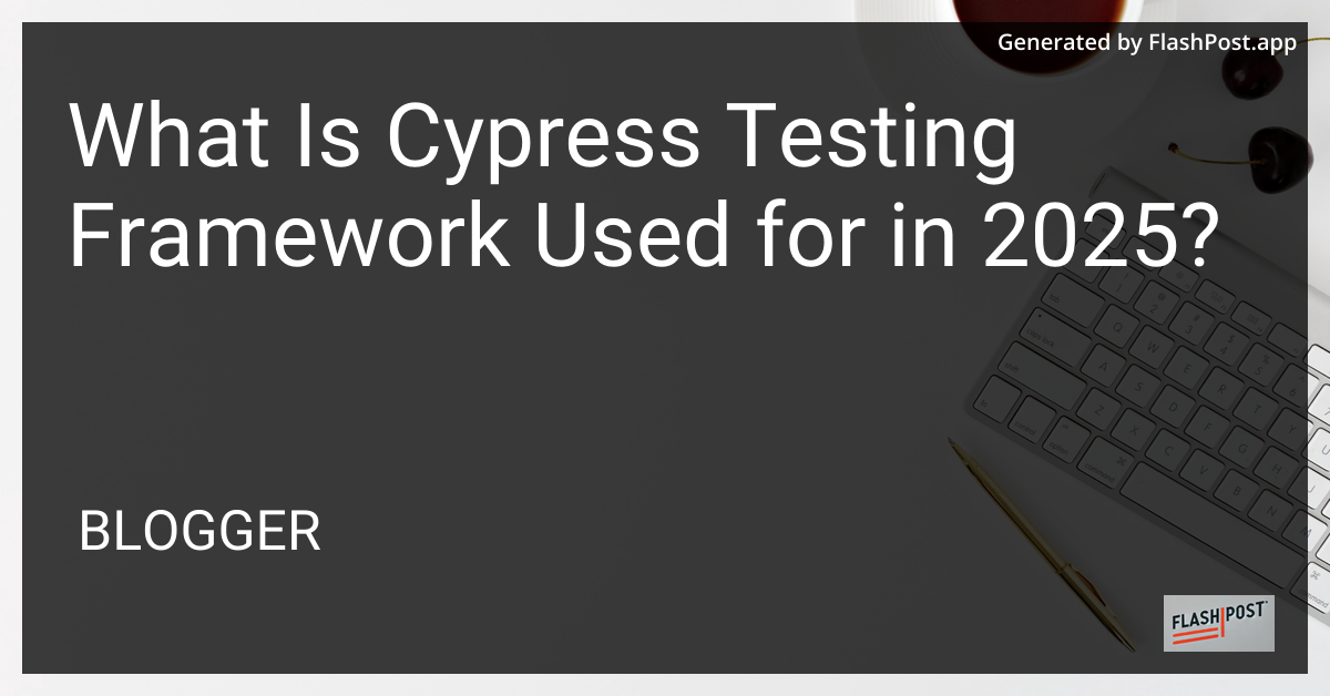 Cypress Testing Framework