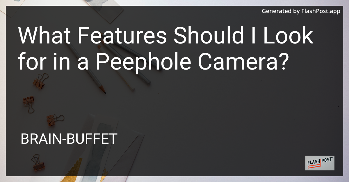 Peephole Camera