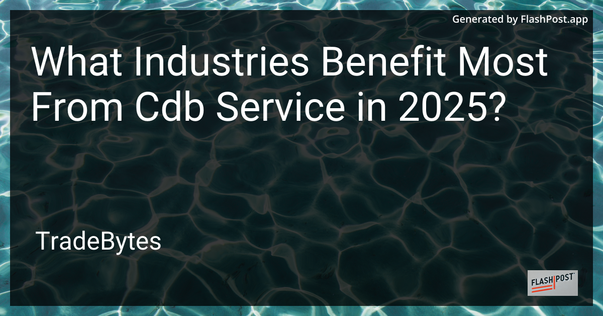 Industries Benefit from CDN