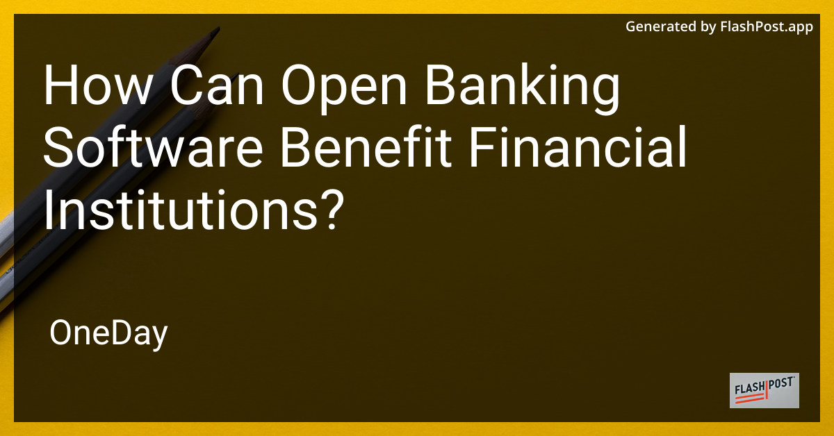 Open Banking Software
