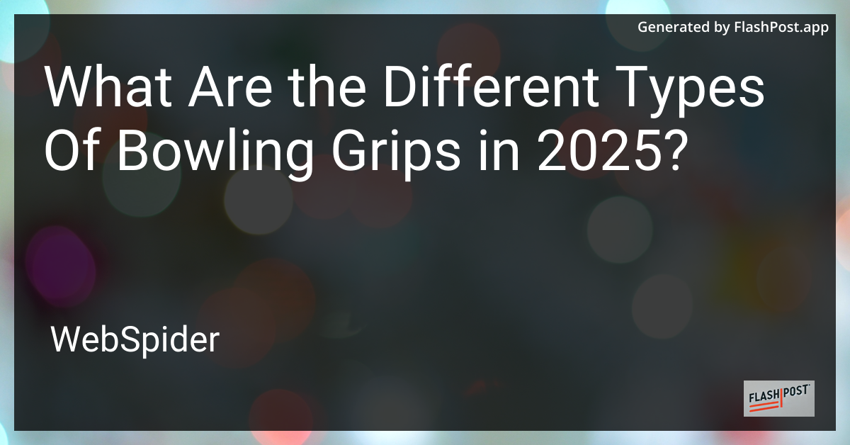 Bowling Grips