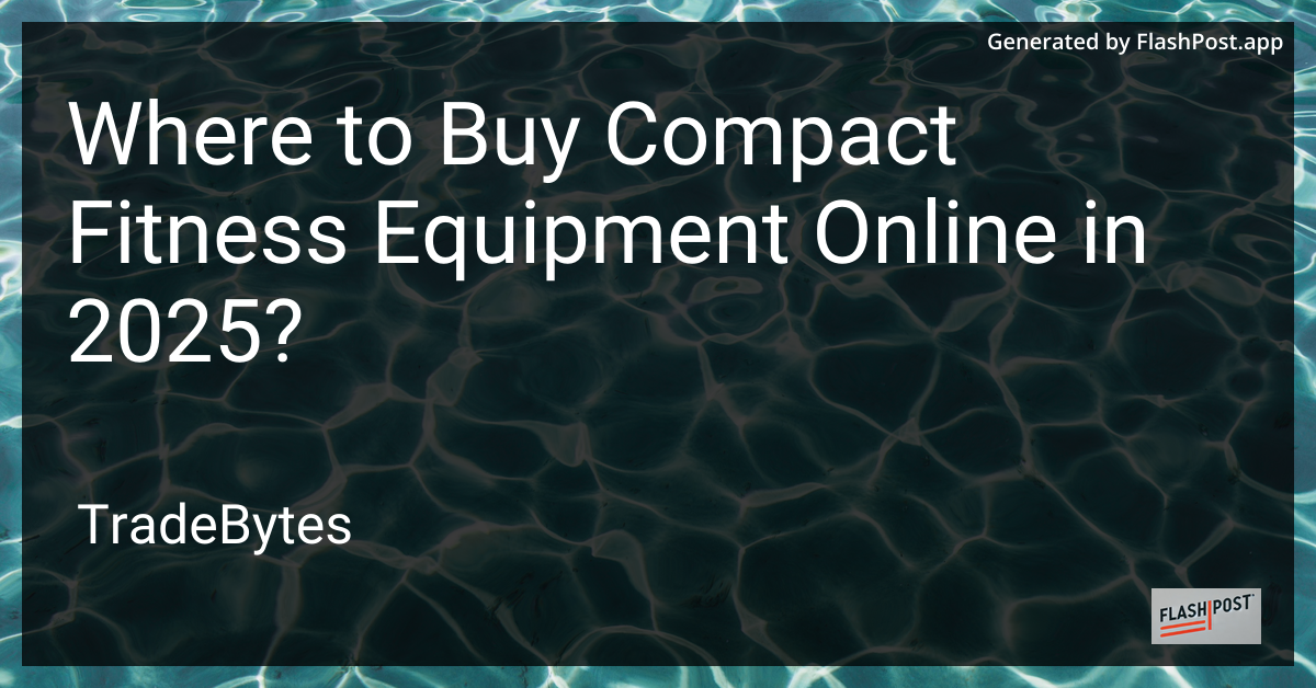 Compact Fitness Equipment