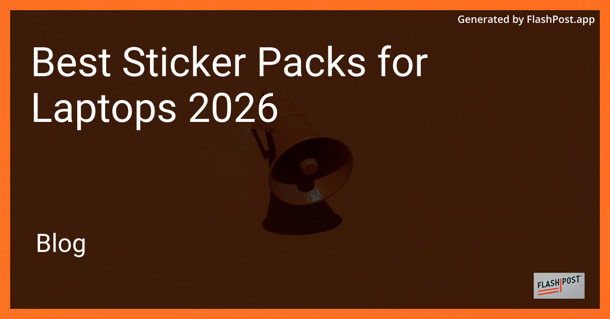 Best Sticker Packs for Laptops 2026