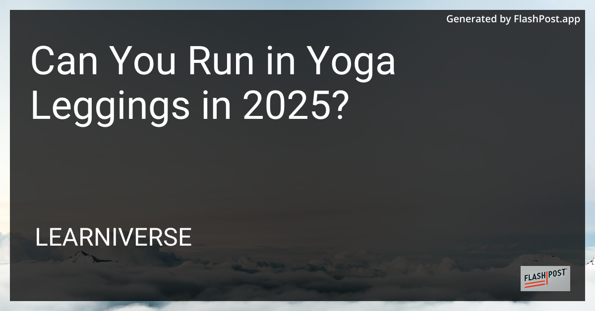 Running in Yoga Leggings