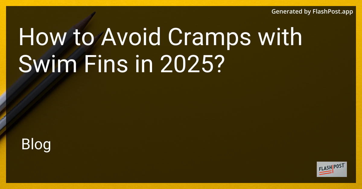 Swim Fins Avoiding Cramps Image