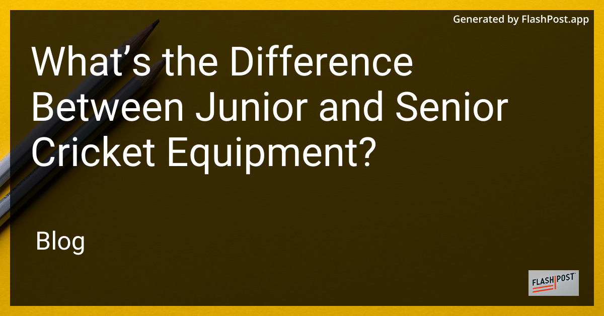 Cricket Equipment