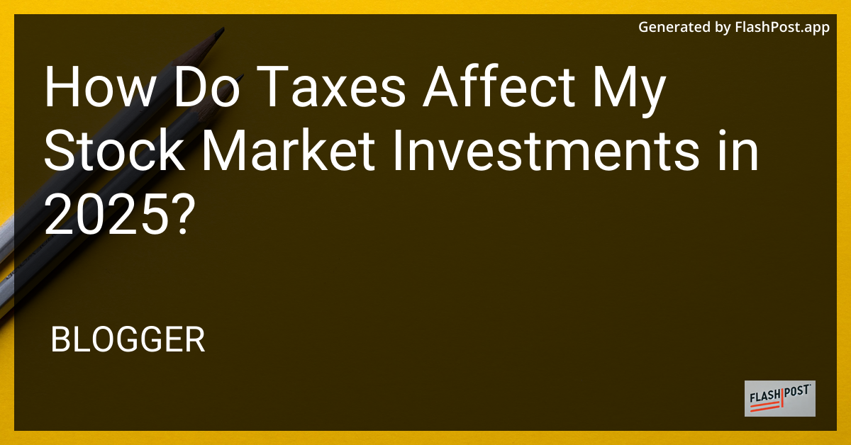 Stock Market Investments