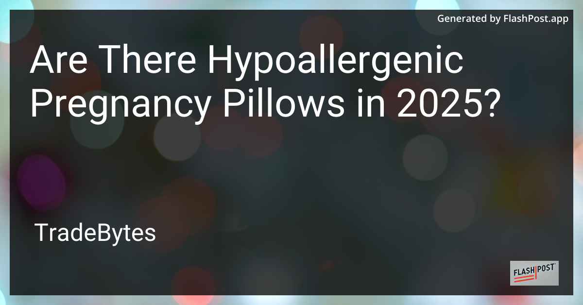 Hypoallergenic Pregnancy Pillow