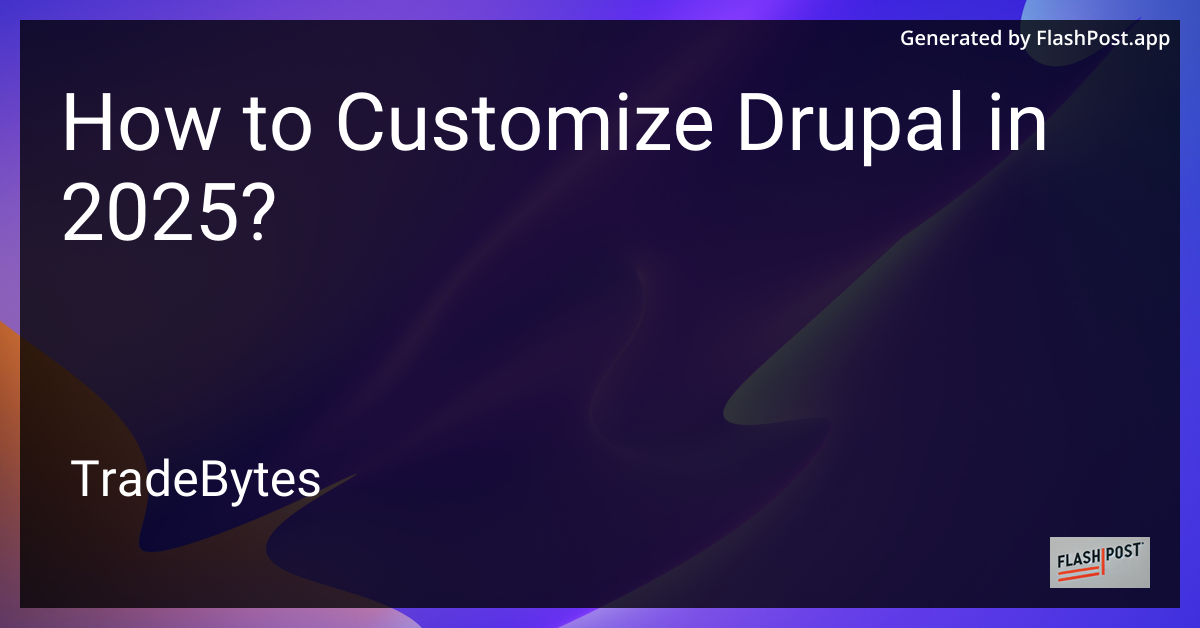 Drupal Customization