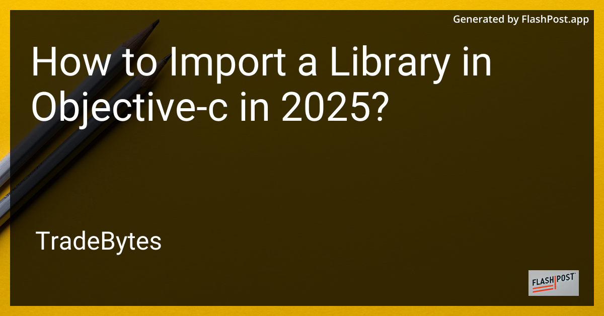 Objective-C Library Import