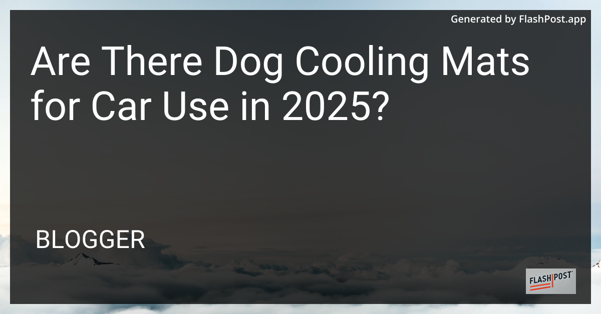 Dog Cooling Mat