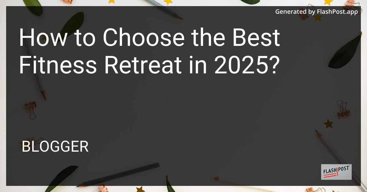 Fitness Retreat