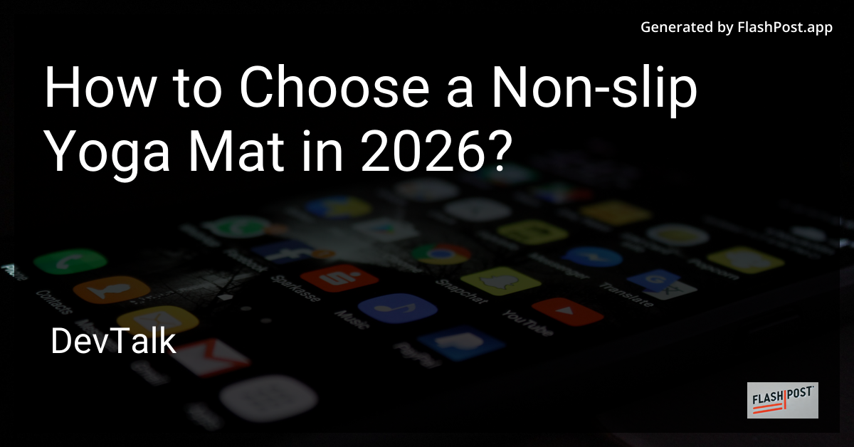 How to Choose a Non-Slip Yoga Mat in 2026?