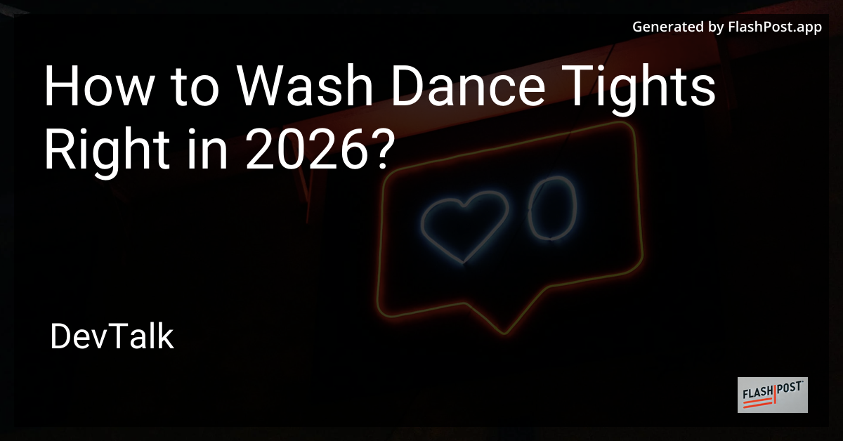 How to Wash Dance Tights Right in 2026?