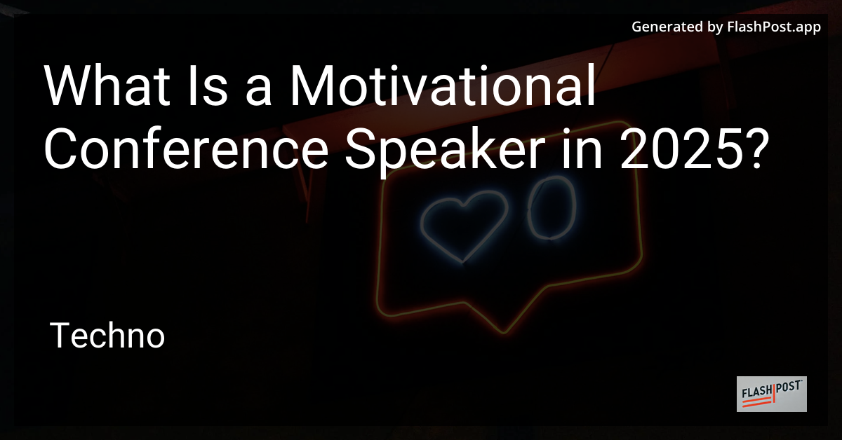 Motivational Conference Speaker
