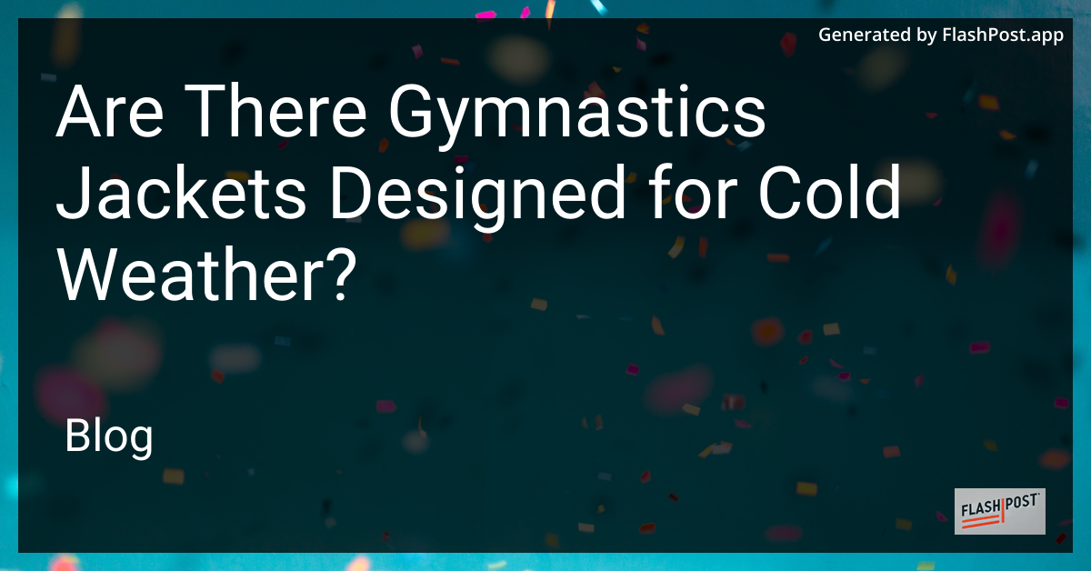 Gymnastics Jacket