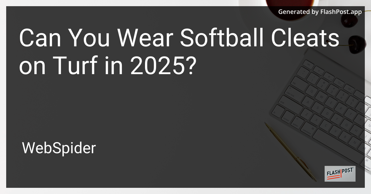 Softball Cleats on Turf
