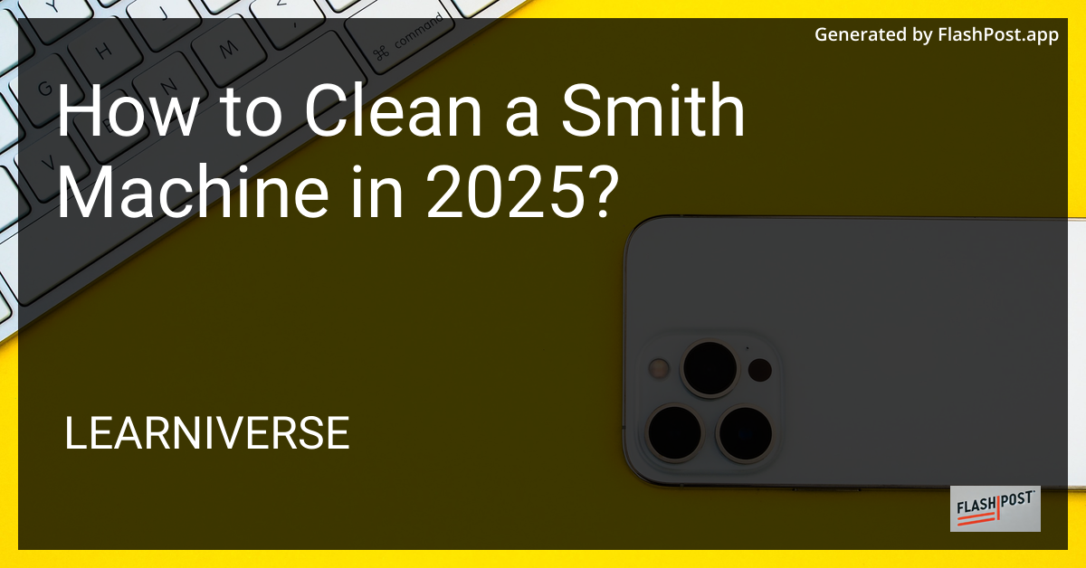 How to Clean a Smith Machine