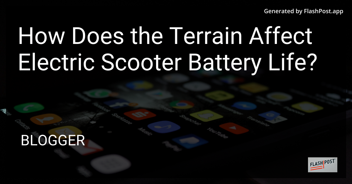 Electric Scooter Terrain