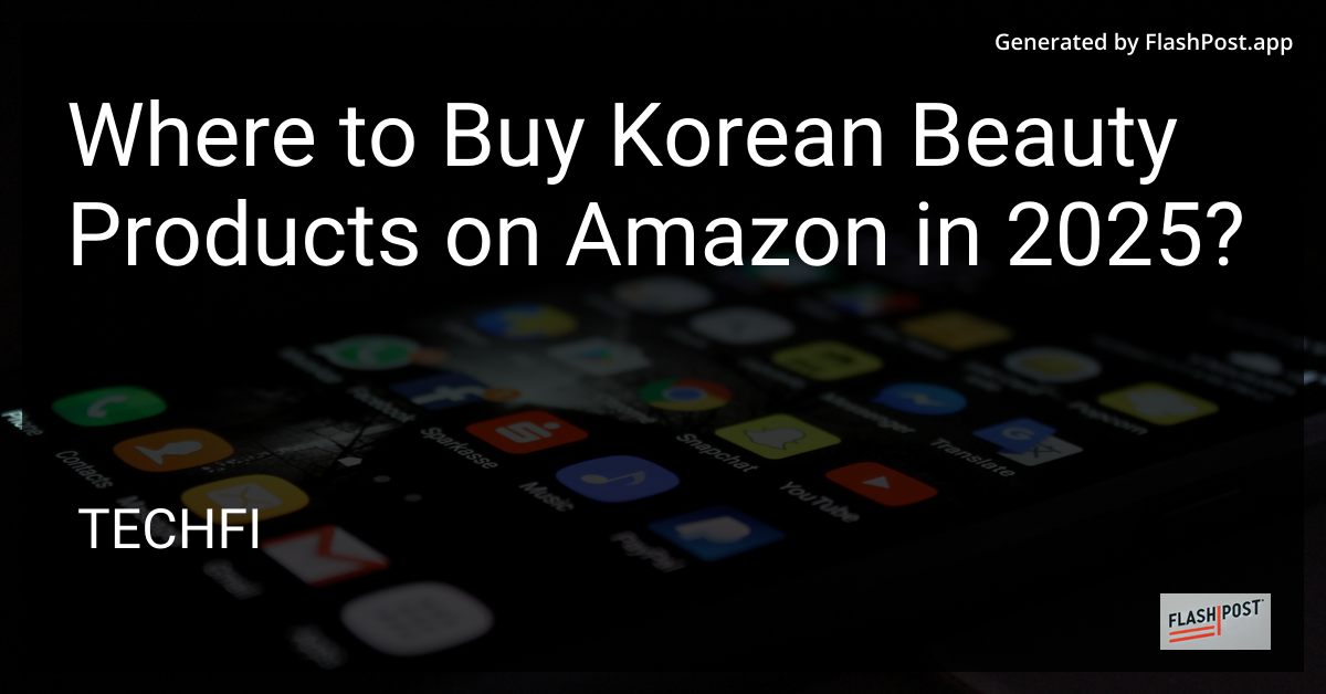 Korean Beauty Products