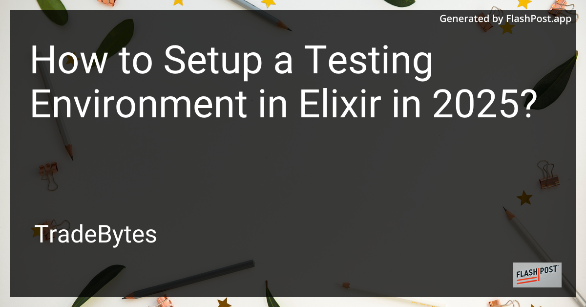Setting Up Elixir Testing Environment