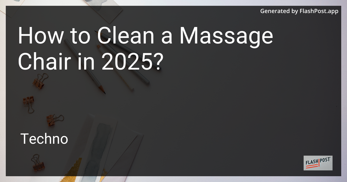 Massage Chair Cleaning