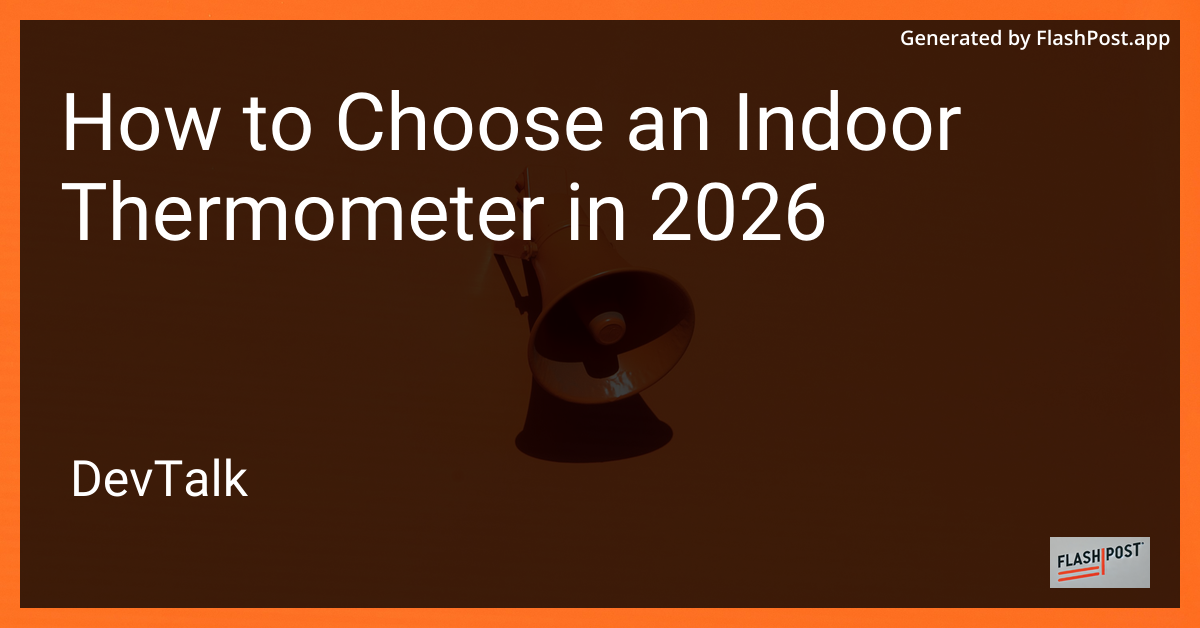 How to Choose an Indoor Thermometer in 2026