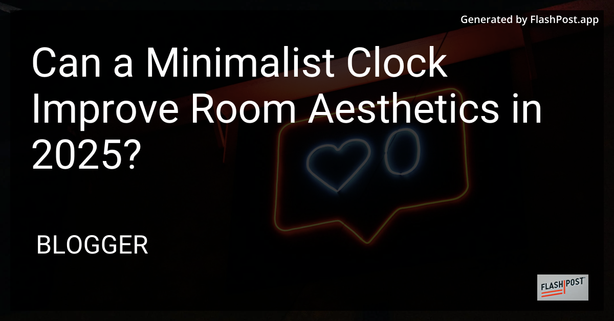 Minimalist Clock