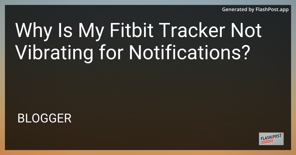Fitbit Tracker