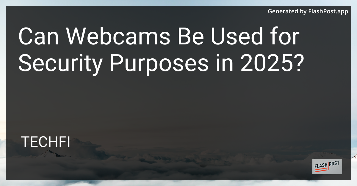 Webcam Security