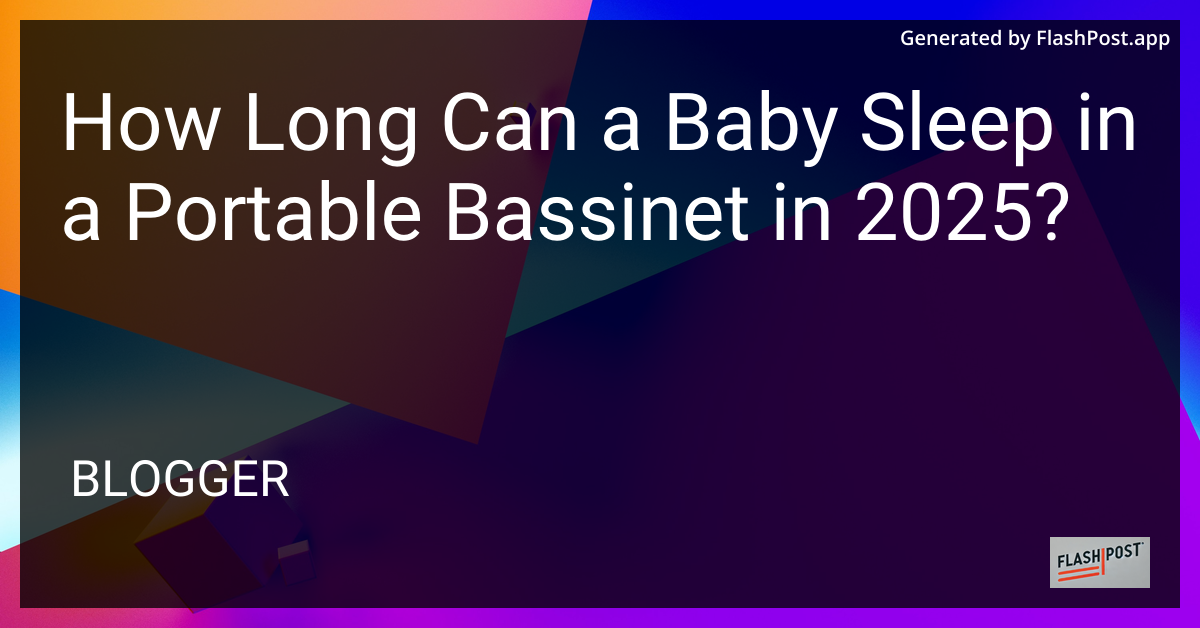 Baby Sleeping in a Portable Bassinet