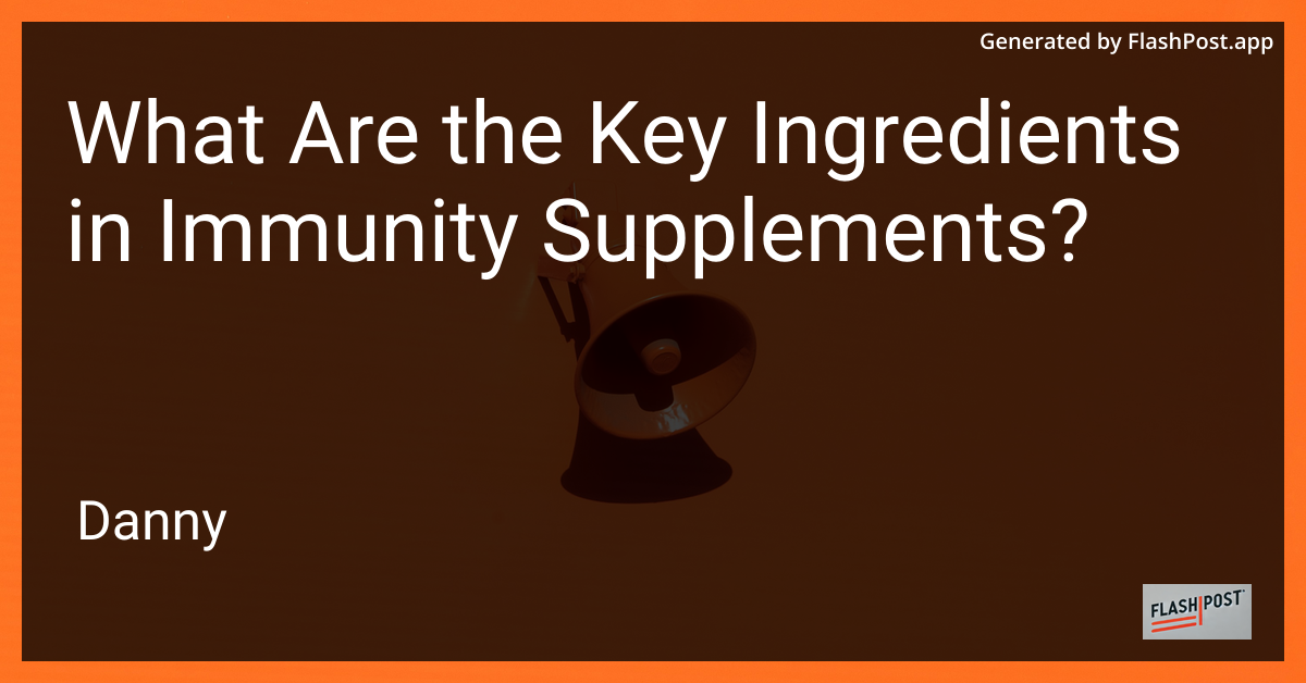 Immunity Supplements