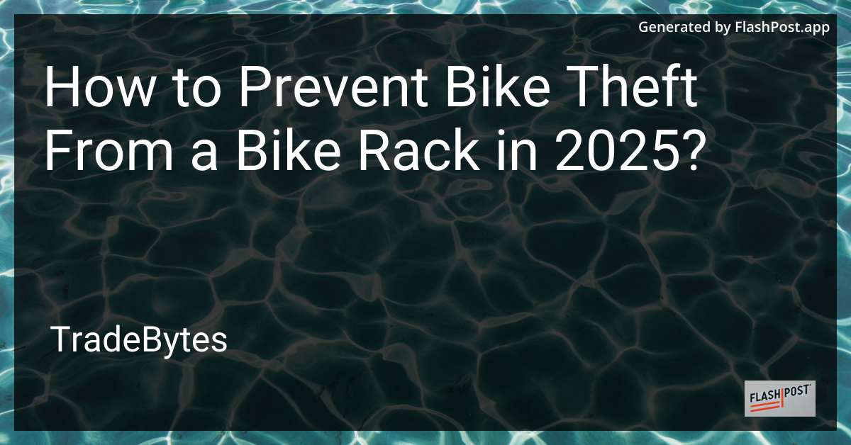 Bike Theft Prevention