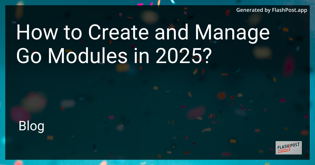 Go Modules Image