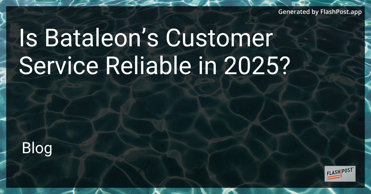 Bataleon Customer Service