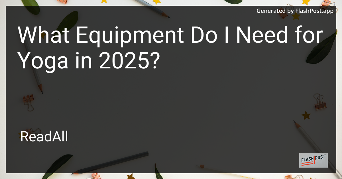Yoga Equipment