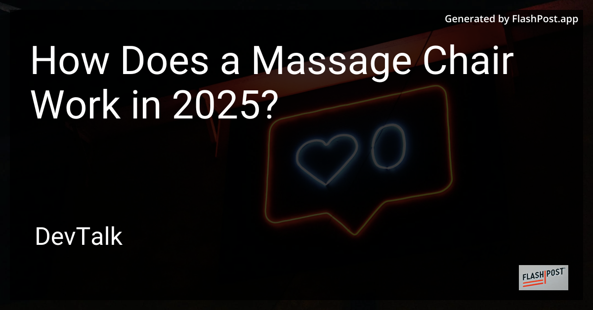 how does a massage chair work in 2025?