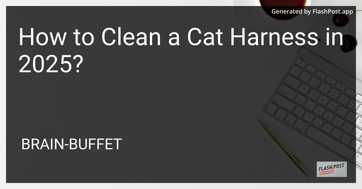 How to Clean a Cat Harness