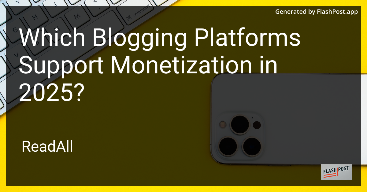 Blogging Platforms