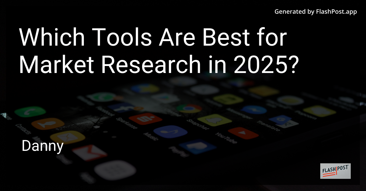 Market Research Tools