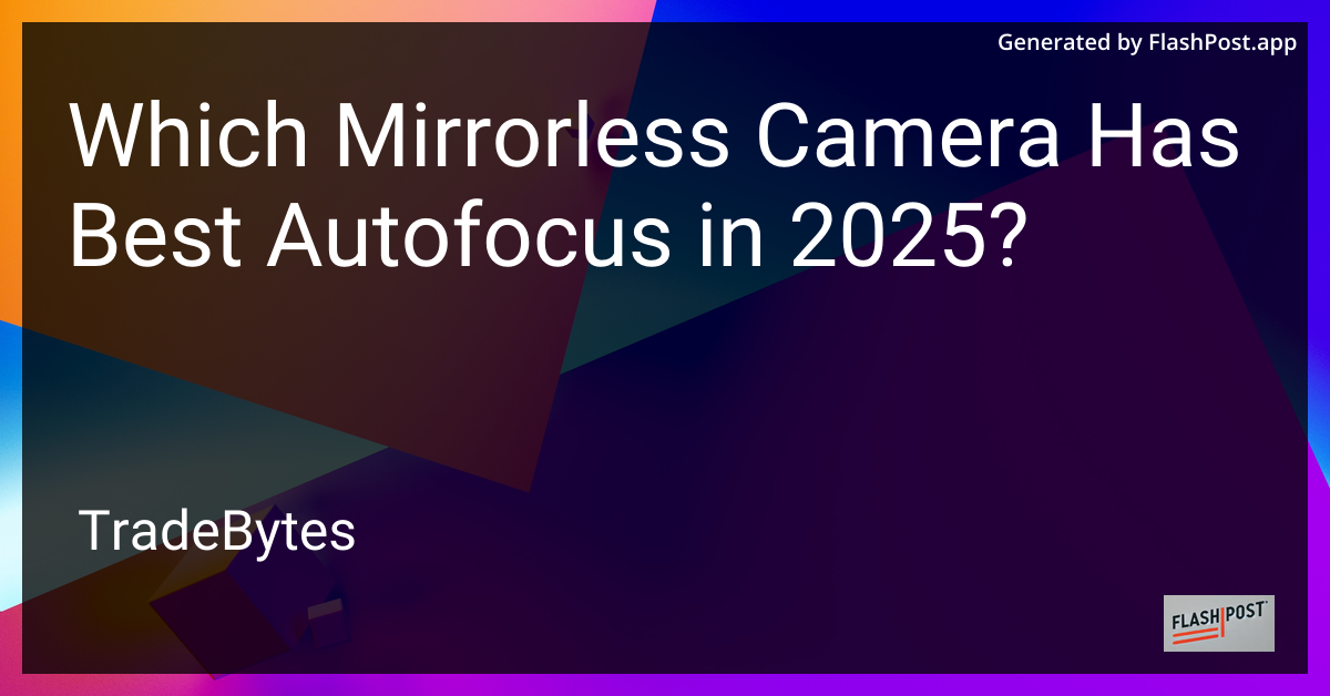 Mirrorless Camera