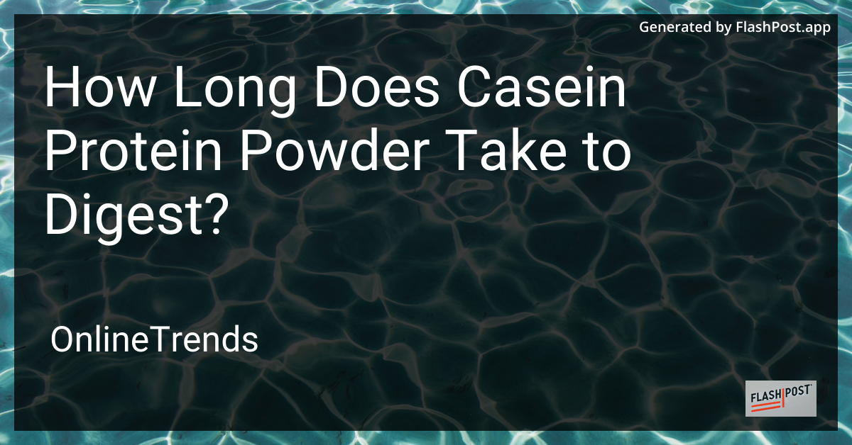 Casein Protein Powder