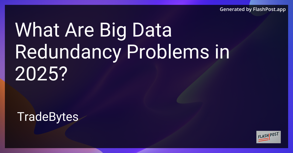 Big Data Problems in 2025